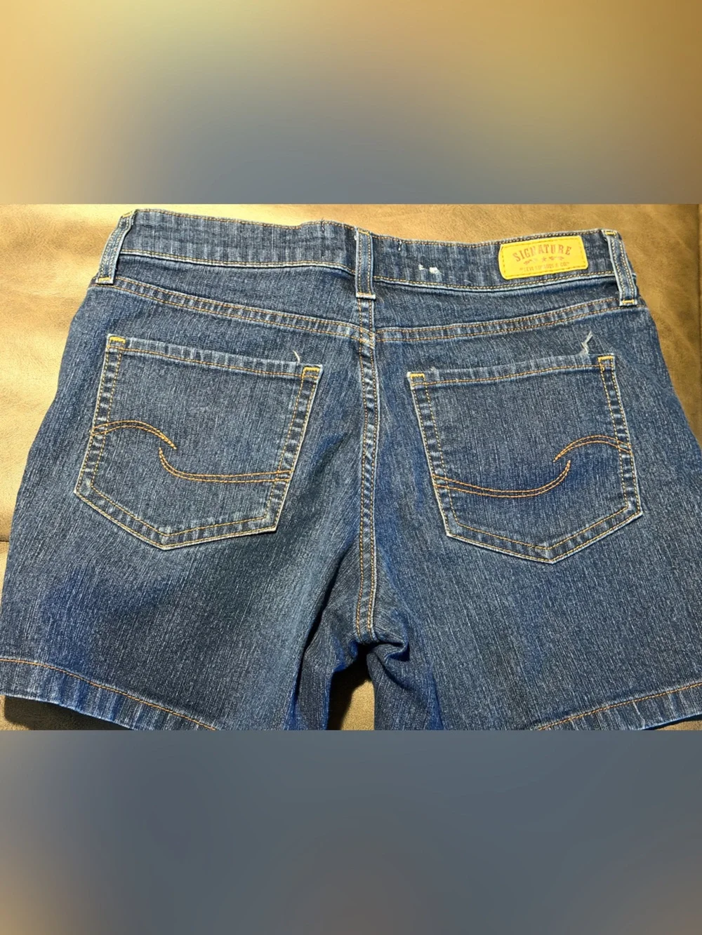 Signature by Levi Strauss Classic Blue Denim Shorts